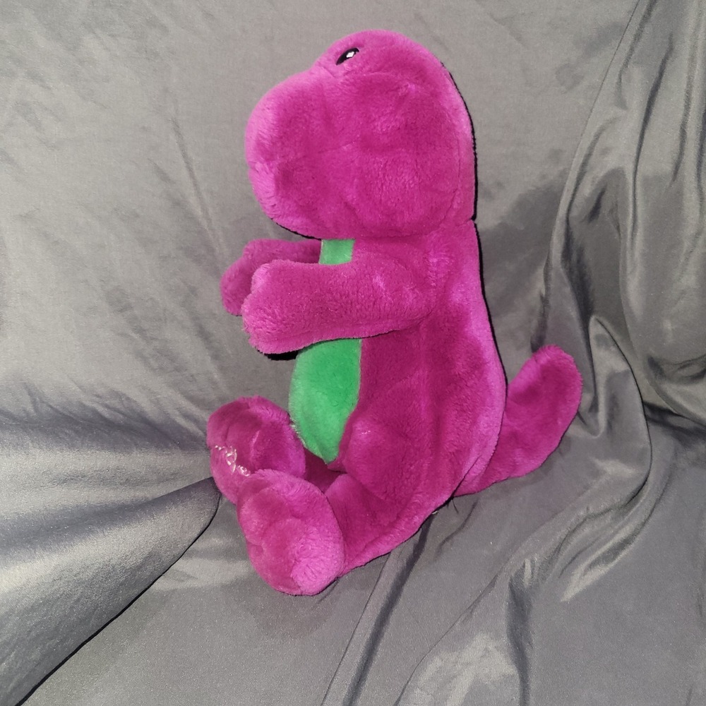 Vintage Original Barney the Dinosaur Plush 12" Lyons Group 1992 90's Purple